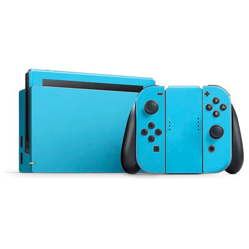Color Pop Turbo Cyan Nintendo Switch Bundle Skin