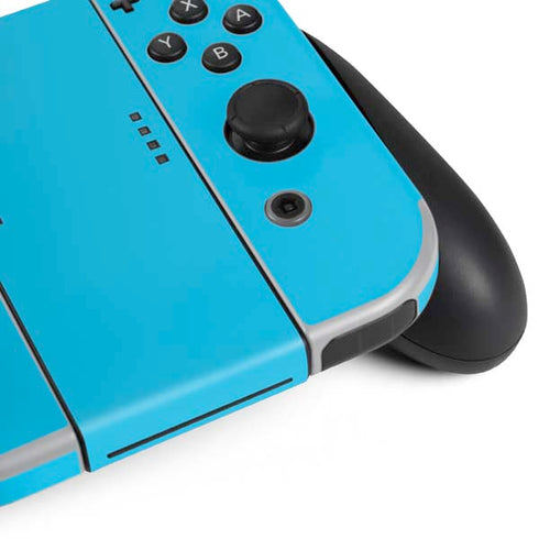 Color Pop Turbo Cyan Nintendo Switch OLED (2021) Skin