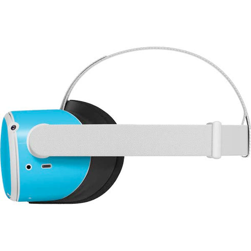 Color Pop Turbo Cyan Oculus Quest 2 Skin