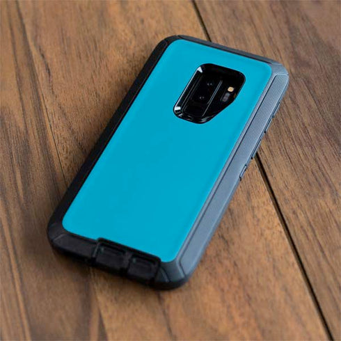 Color Pop Turbo Cyan Otterbox Defender Galaxy Skin