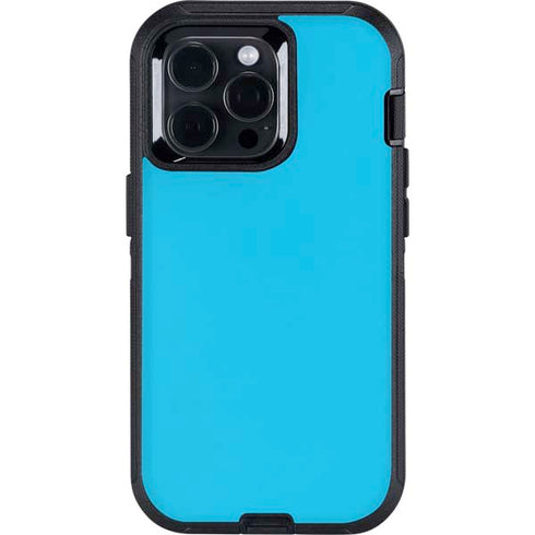 Color Pop Turbo Cyan Otterbox Defender iPhone Skin
