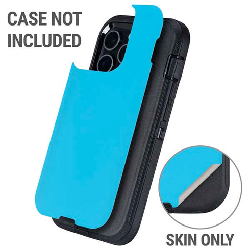Color Pop Turbo Cyan Otterbox Defender iPhone Skin