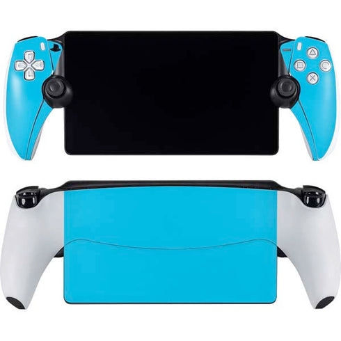Color Pop Turbo Cyan PlayStation Portal Remote Player Skin