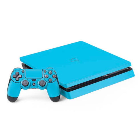 Color Pop Turbo Cyan PS4 Slim Bundle Skin