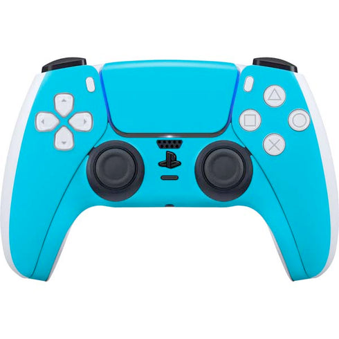 Color Pop Turbo Cyan PS5 Controller Skin