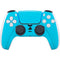 Color Pop Turbo Cyan PS5 Controller Skin