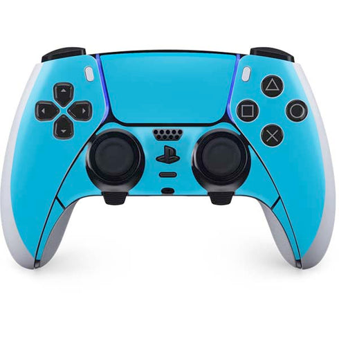 Color Pop Turbo Cyan PS5 DualSense Edge Pro Controller Skin
