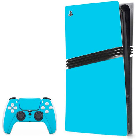 Color Pop Turbo Cyan PS5 Pro Bundle Skin