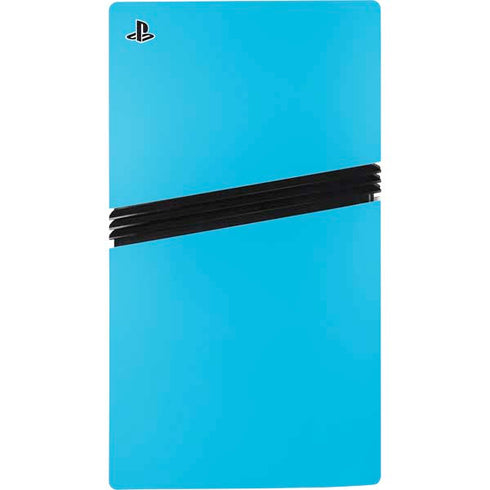 Color Pop Turbo Cyan PS5 Pro Console Skin