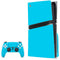 Color Pop Turbo Cyan PS5 Pro Disk Bundle Skin