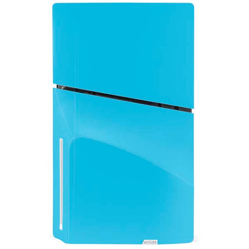 Color Pop Turbo Cyan PS5 Slim Disk Bundle Skin