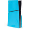 Color Pop Turbo Cyan PS5 Slim Disk Console Skin
