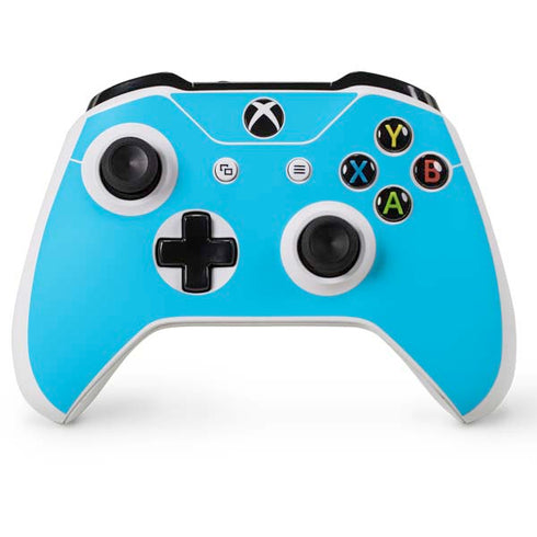 Color Pop Turbo Cyan Xbox One S Console and Controller Bundle Skin