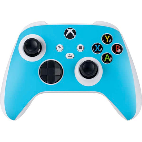 Color Pop Turbo Cyan Xbox Series S Controller Skin