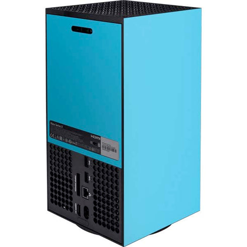 Color Pop Turbo Cyan Xbox Series X Console Skin