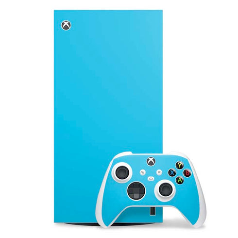 Color Pop Turbo Cyan XBox Series X Digital Edition Bundle Skin