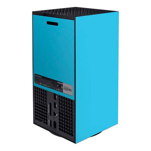 Color Pop Turbo Cyan XBox Series X Digital Edition Bundle Skin
