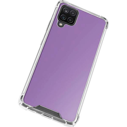Color Pop VHS Purple Galaxy A12 Clear Case