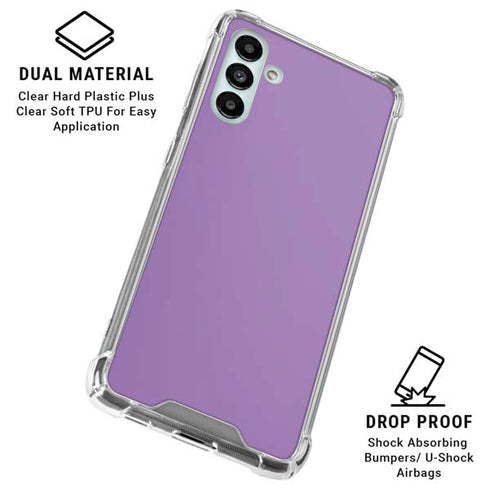 Color Pop VHS Purple Galaxy A13 5G Clear Case