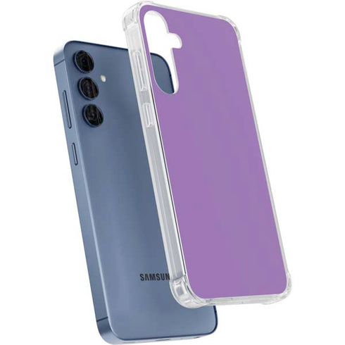 Color Pop VHS Purple Galaxy A55 5G Clear Case