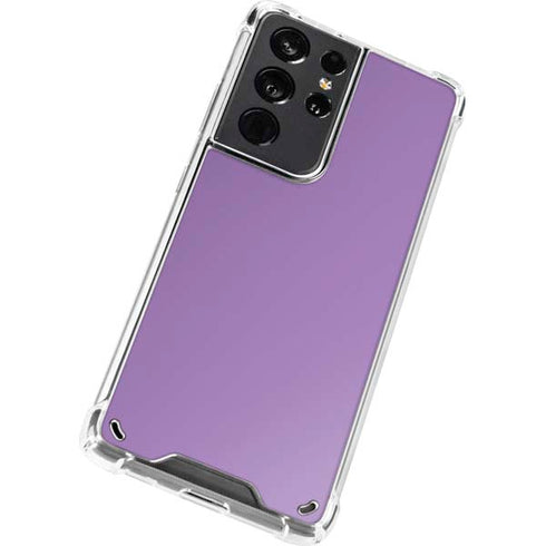 Color Pop VHS Purple Galaxy S21 Ultra 5G Clear Case