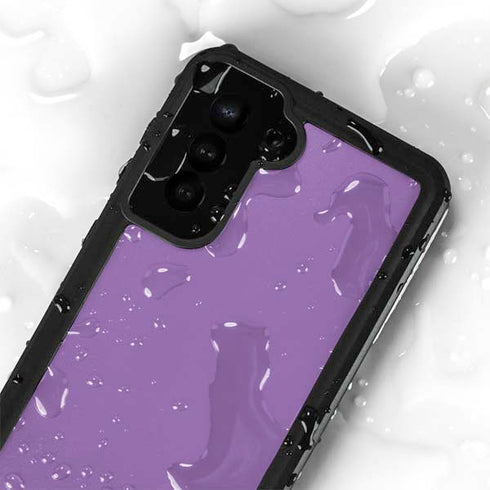 Color Pop VHS Purple Galaxy S24 Plus Waterproof Case