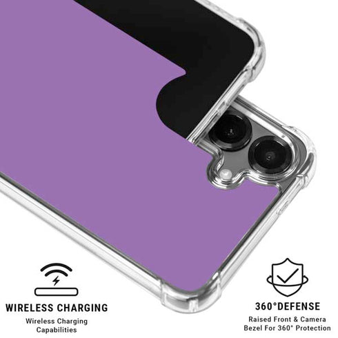Color Pop VHS Purple Galaxy S26 Plus Clear Case