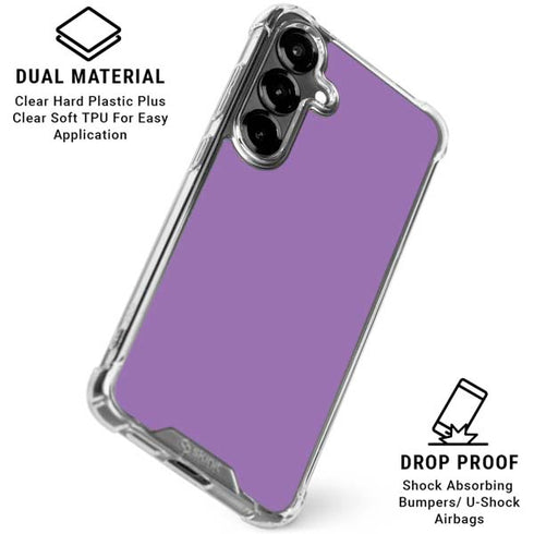 Color Pop VHS Purple Galaxy S26 Plus Clear Case