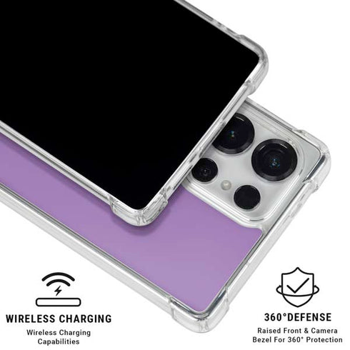 Color Pop VHS Purple Galaxy S26 Ultra Clear Case