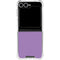 Color Pop VHS Purple Galaxy Z Flip6 Clear Case