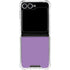 Color Pop VHS Purple Galaxy Z Flip6 Clear Case