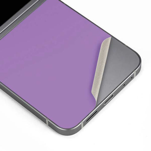 Color Pop VHS Purple Galaxy Z Flip6 Skin