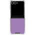 Color Pop VHS Purple Galaxy Z Flip7 Clear Case