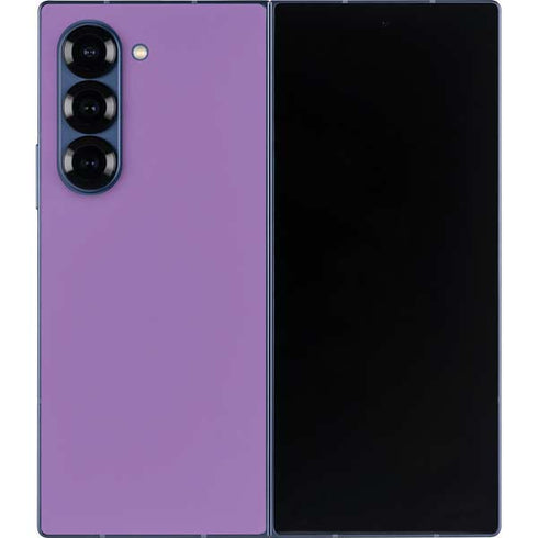 Color Pop VHS Purple Galaxy Z Fold6 Skin