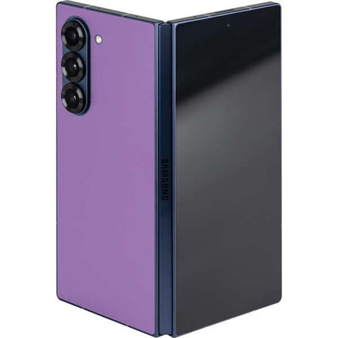Color Pop VHS Purple Galaxy Z Fold6 Skin