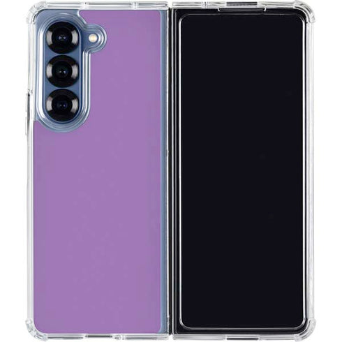 Color Pop VHS Purple Galaxy Z Fold7 Clear Case