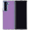 Color Pop VHS Purple Galaxy Z Fold7 Clear Case