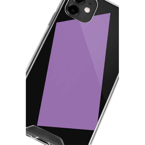 Color Pop VHS Purple iPhone 11 Clear Case