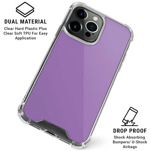 Color Pop VHS Purple iPhone 15 Pro Clear Case