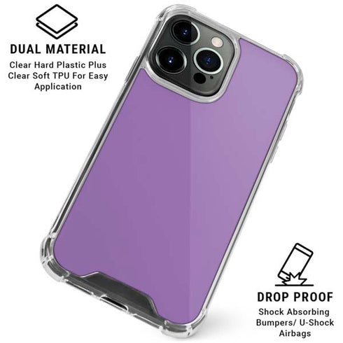 Color Pop VHS Purple iPhone 16 Pro Clear Case
