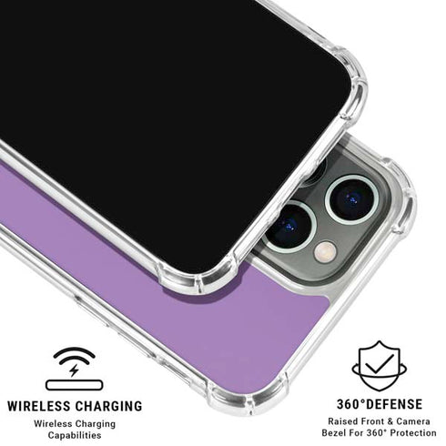 Color Pop VHS Purple iPhone 16 Pro Max Clear Case