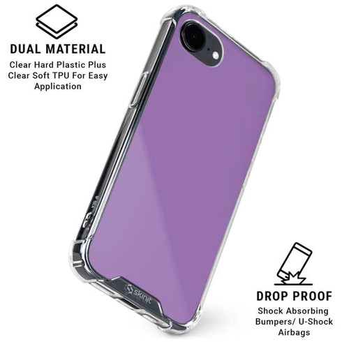 Color Pop VHS Purple iPhone 16e Clear Case