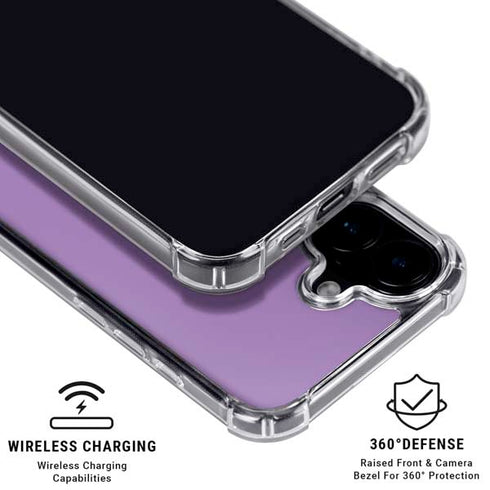Color Pop VHS Purple iPhone 17 Clear Case