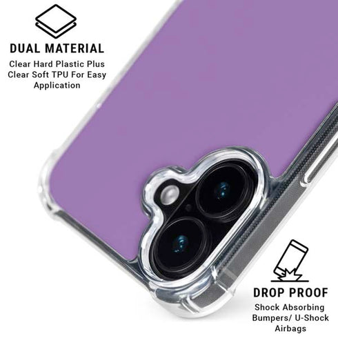 Color Pop VHS Purple iPhone 17 Clear Case