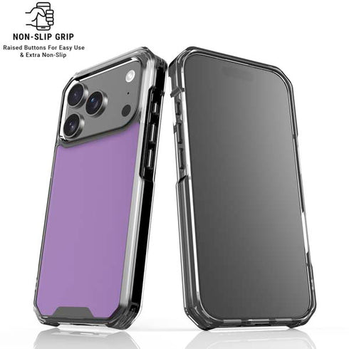 Color Pop VHS Purple iPhone 17 Pro Clear Case