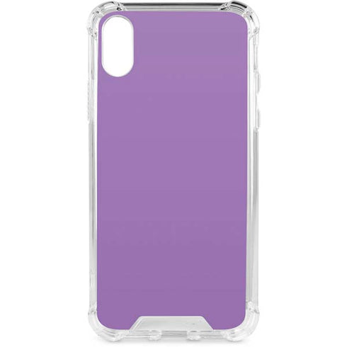 Color Pop VHS Purple iPhone X/XS Clear Case