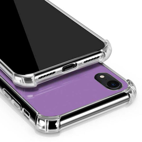 Color Pop VHS Purple iPhone XR Clear Case