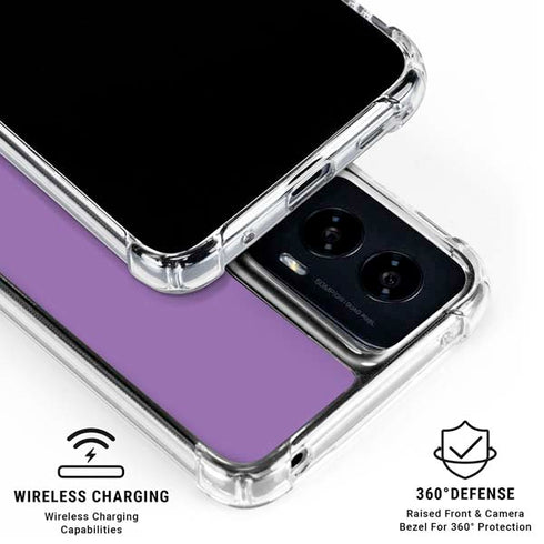 Color Pop VHS Purple Moto G Power 5G (2024) Clear Case
