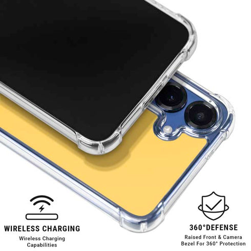 Color Pop Yellow Delight Galaxy S25 Clear Case