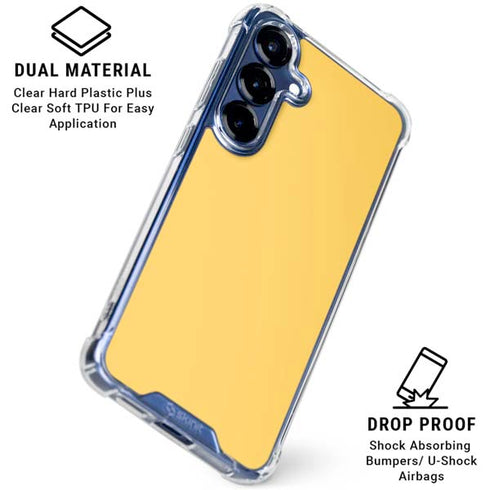 Color Pop Yellow Delight Galaxy S25 Clear Case